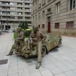 Ruta Ourense. Estatua Estanislao Reverter- Alpinche