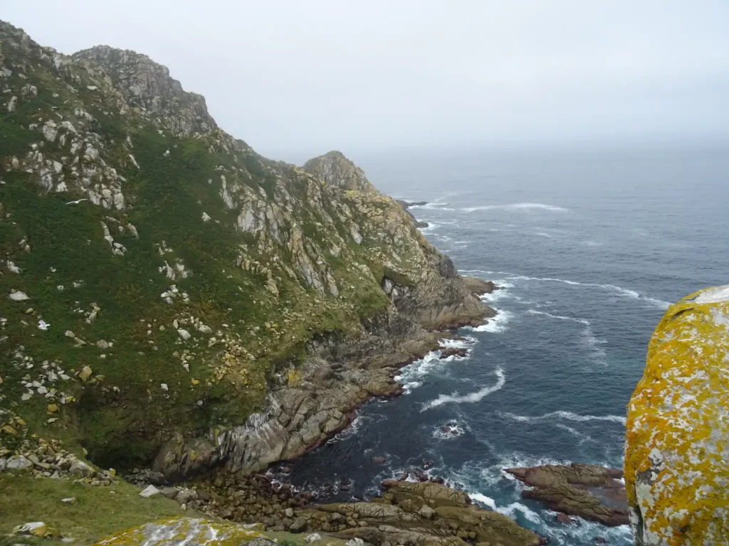 Vista de las Islas Cíes en la subida a Monte Faro